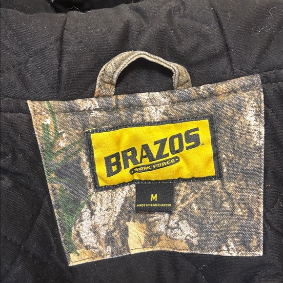 Brazos Work Force Camouflage Mens Jacket, medium, Real Tree pattern, GUC, heavy! - Picture 9 of 10